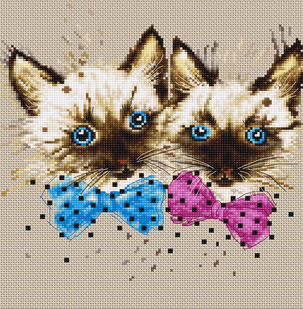 Наборы для вышивки кошки коты Наборы для вышивки кошки коты