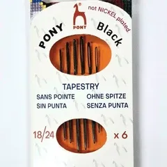 05895 Голка "Pony"  гоб. №18/24 чорна
                , (арт. 20807)