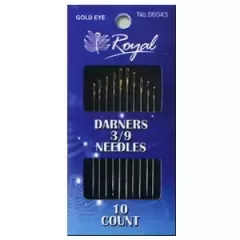 Darners 3/9 (10 шт) Набір штопальних голок з золотим вушком Royal (Японія)
                , (арт. 14721)
