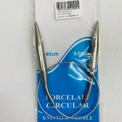 Спиці для в'язання кругові №9 (на тросі 40см)
                , (арт. 19813)