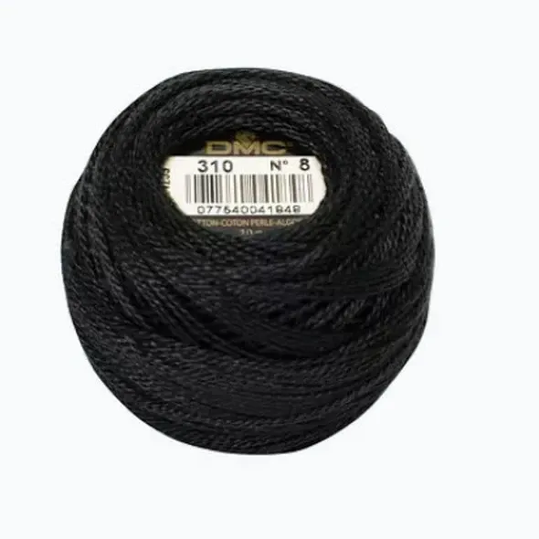 Нитка DMC Pearl Cotton Balls 310 (8)  (арт. 20759)