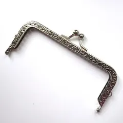 Фермуар для сумочки, 10 см, ланцюжок 1,2 м, срібло
                , (арт. 12809)
