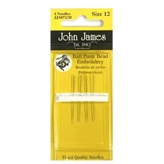 Голки бісерні John James із закругленим кінцем, №12
                , (арт. 20901)