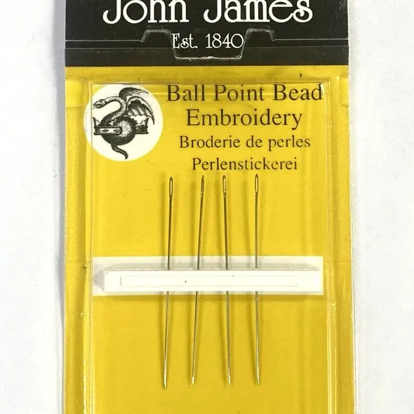 Голки бісерни №12 John James з закругл кінцем  (арт. 20901)