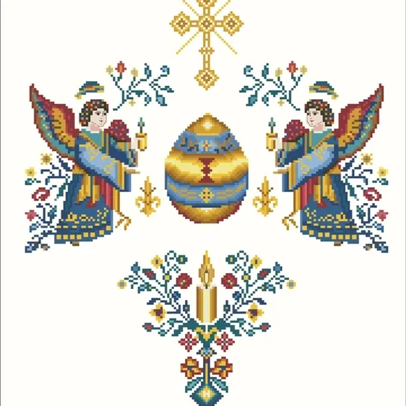 Набір для вишивання Рушник " Великдень" Ру-019  (арт. 21384) | Фото 1
