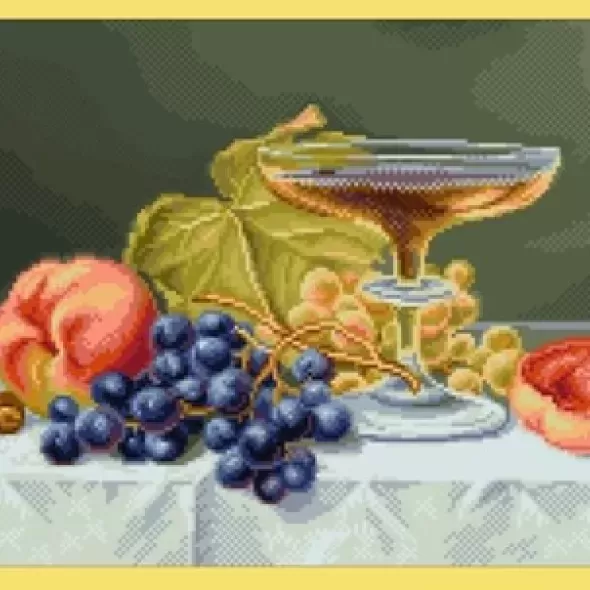 Набор для вышивания "Виноград с персиками" N001  (арт. 19326) | Фото 1