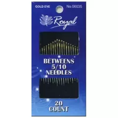 Набір довгих голок Sharps 5/10 для шиття з золотим вушком Royal
                , (арт. 14726)