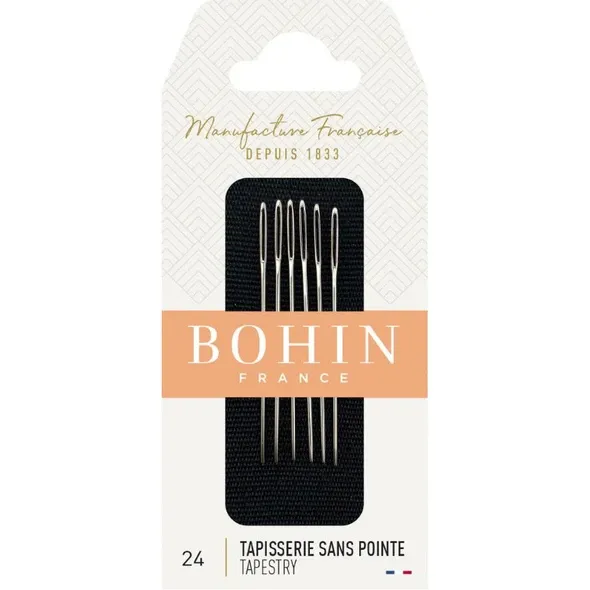 Набір гобеленових голок Bohin, Tapestry №24, 6 шт