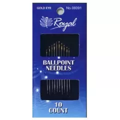 Набір голок Ballpoint для шиття з золотим вушком Royal
                , (арт. 14733)