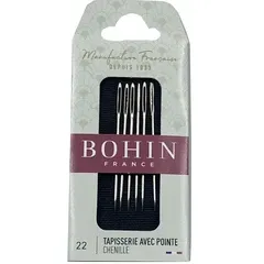 Набір голок для синелі Bohin, №22, 6 шт, арт. A43F
                , (арт. 20933)