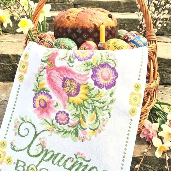 Набір рушничка "Петриківські візерунки"  (арт. 21349)