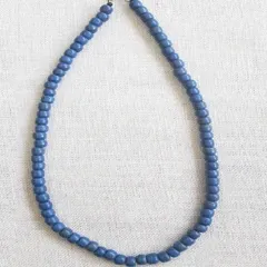 Намисто глиняне, 46 см, синє (1 шнурок)
                , (арт. 15726)