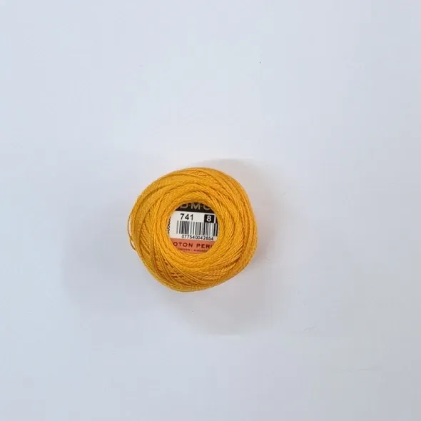 Нитка DMC Pearl Cotton Balls 741(8)  (арт. 21011)