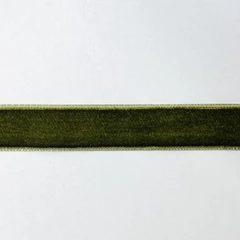 Бархатная лента серо-зеленая 2см