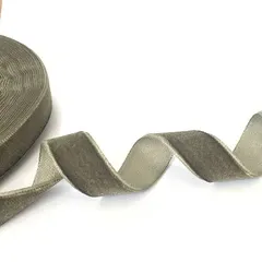 Оксамитова стрічка сіро-зелена 2см
                , (арт. 20840)