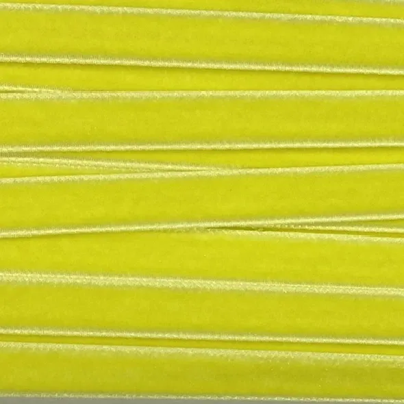 Оксамитова стрічка жовта  (арт. 20568) | Фото 2