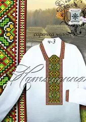Схема вышивки мужской рубашки Ч-3
                , (арт. 17049)