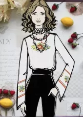 Схема жіночої сорочки 061604-П
                , (арт. 14332)