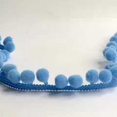 Помпони на стрічці голубі. 1 см
                , (арт. 15967)