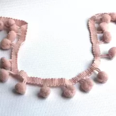 Помпони на стрічці пудровий. 1 см
                , (арт. 17968)