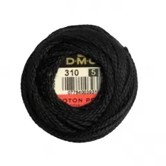 Нитка DMC Pearl Cotton Balls 310 (5)
                , (арт. 17809)