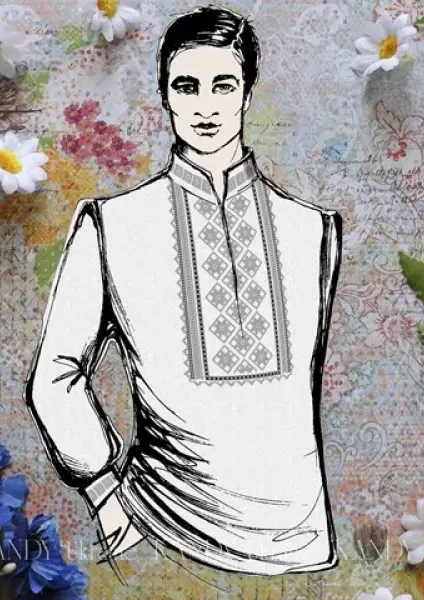Схема мужской рубашки 081609  (арт. 15002)