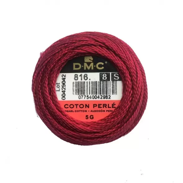 Нитка DMC Pearl Cotton Balls 816 (8)  (арт. 19140)