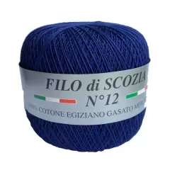 Пряжа Filo di Scozia №12. Синій №908
                , (арт. 19031)