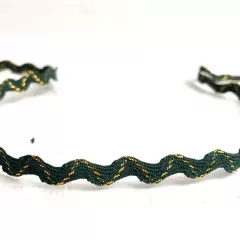 Тасьма в'юнок темно-зелений з золотом
                , (арт. 18536)