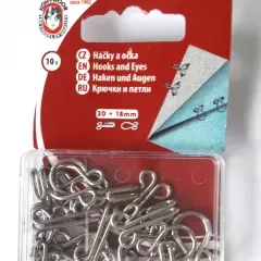 Крючки металлические пара 20 + 18мм (Kohinoor) 4404
                , (арт. 15184)