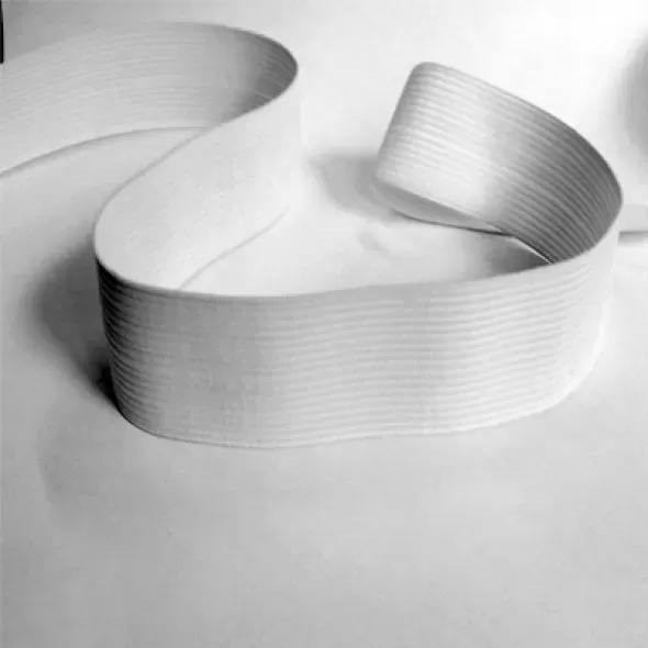 Резинки для одягу (30мм) білий, тасьма еластична поліестер  (арт. 14125)