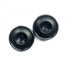 Гудзик круглий чорний 407г
                , (арт. 19204)