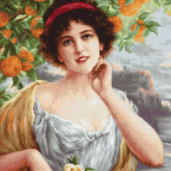 Набор для вышивания Красавица под апельсиновым деревом B546  (арт. B546)