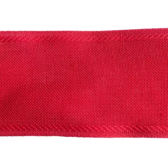 Лента-канва. Красный с красным кантом  (арт. 18427) | Фото 2