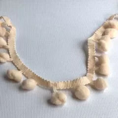 Помпони на стрічці персиковий. 1 см
                , (арт. 17958)