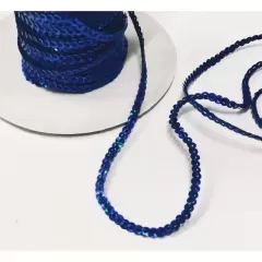 Пайетки метражные 3 мм синие з голографичним блеском
                , (арт. 19053)