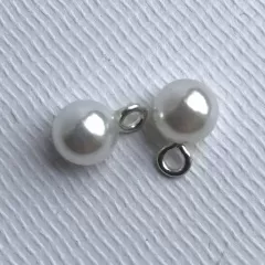 Гудзик 360. Біла перлина на ніжці
                , (арт. 17932)