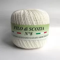 Пряжа Filo di Scozia №8. Молочный № 151
                , (арт. 18228)