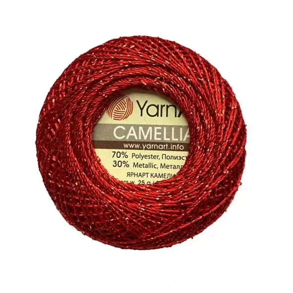 Пряжа YarnArt Camellia. Красный 416  (арт. 19310) | Фото 1