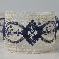 Мереживо бежеве з синім 7157/87W26
                , (арт. 11839)