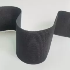Резинки для одягу (50мм) чорний, тасьма еластична поліестер
                , (арт. 19029)
