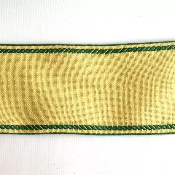 Стрічка-канва 967/70. Жовтий з зеленим кантом  (арт. 18458) | Фото 2