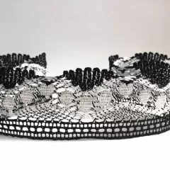 Мереживо чорно-білий 1676/47К
                , (арт. 11908)