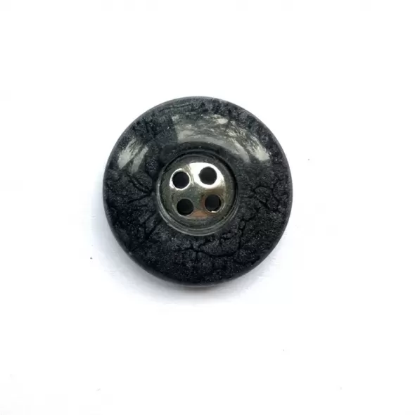 Пуговица круглая черная 409  (арт. 17562) | Фото 1