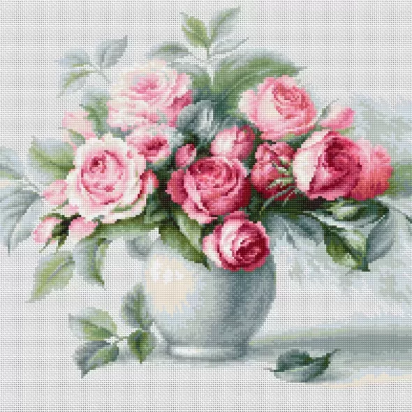 Набір для вишивання Етюд з чайними трояндами BL2280  (арт. BL2280)