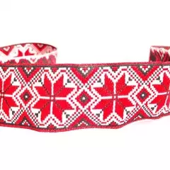 Тасьма декоративна червоно-чорна 10-30/12943
                , (арт. 17722)