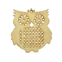 Заготовка деревянная под вышивания нитками и бисером .Сова
                , (арт. 17356)