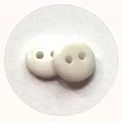 Пуговица на две дырки. белый 14
                , (арт. 15538)