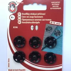 Пришивные кнопки-застежки металлические 16 мм (за 1шт)
                , (арт. 15181)