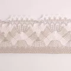 Мереживо сіро-біле 1854-D8
                , (арт. 14696)